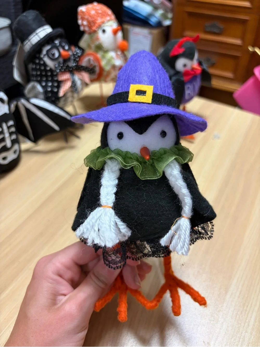 Lot of 25 Halloween and Fall Fabric Birds